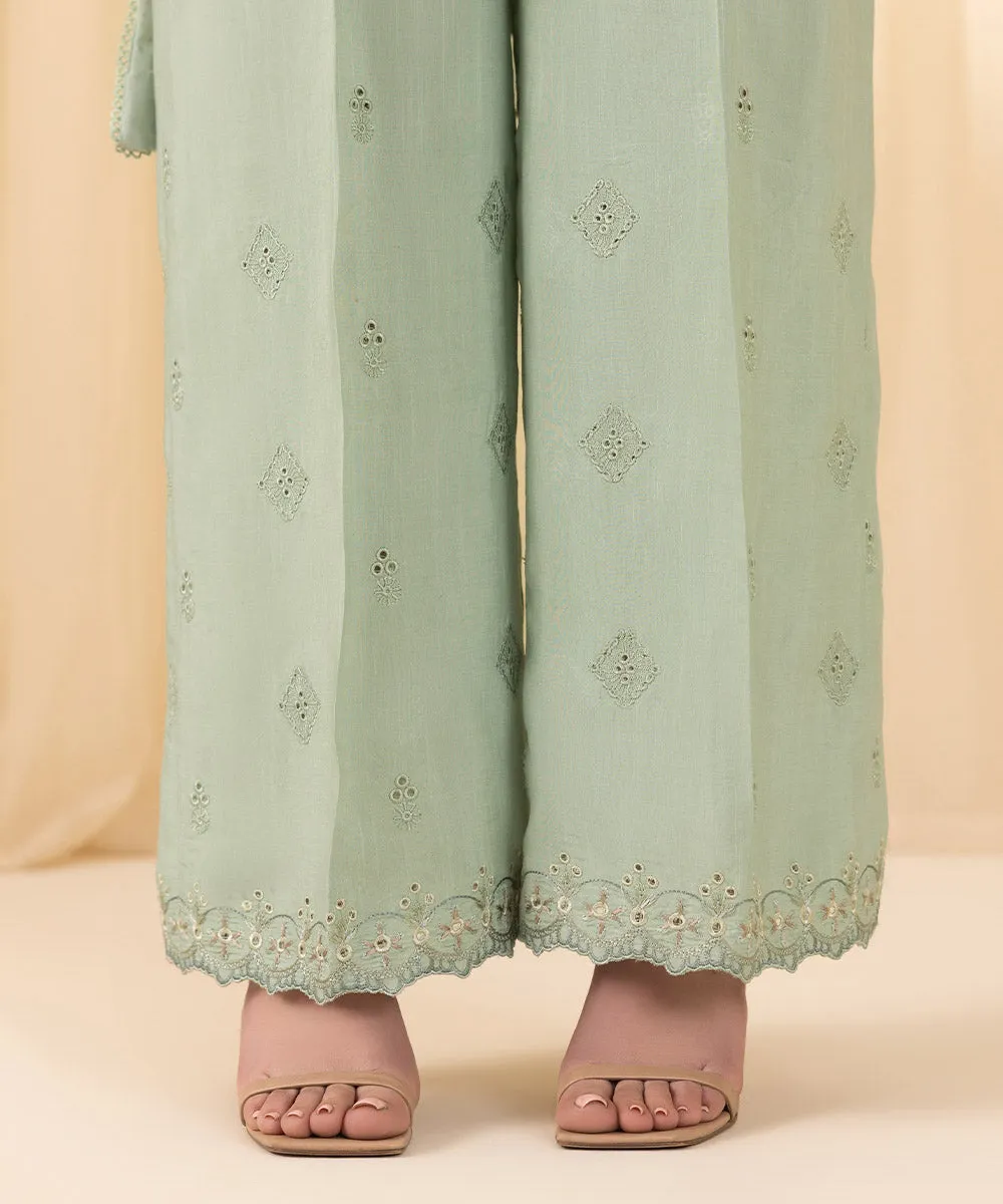 3 Piece -  Embroidered Georgette Chiffon Suit