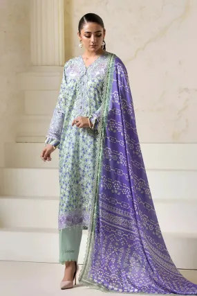 3PC Embroidered Unstitched Lawn Suit KSE-2727