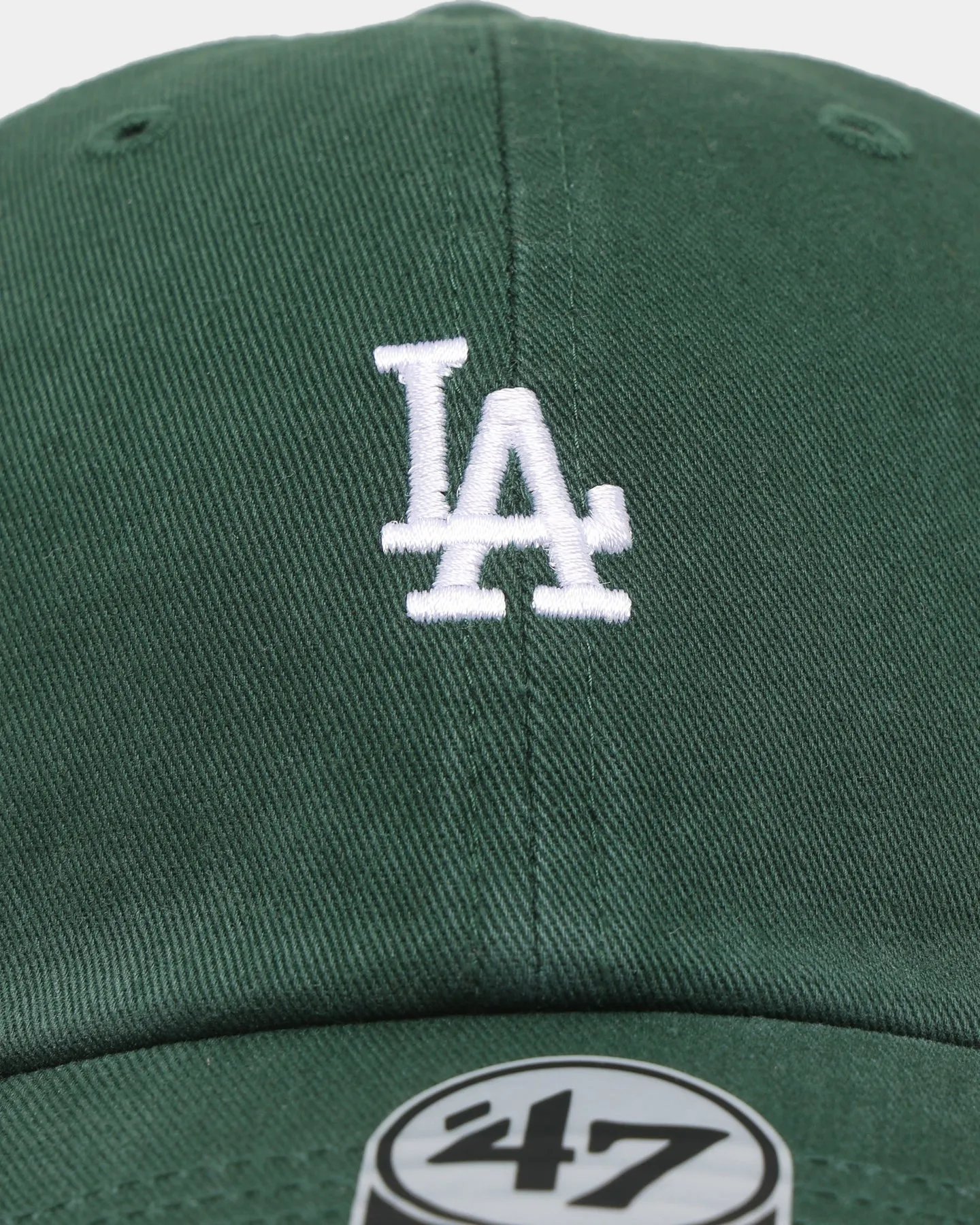 47 Brand Los Angeles Dodgers Base Runner 47 Clean Up Strapback Dark Greenn