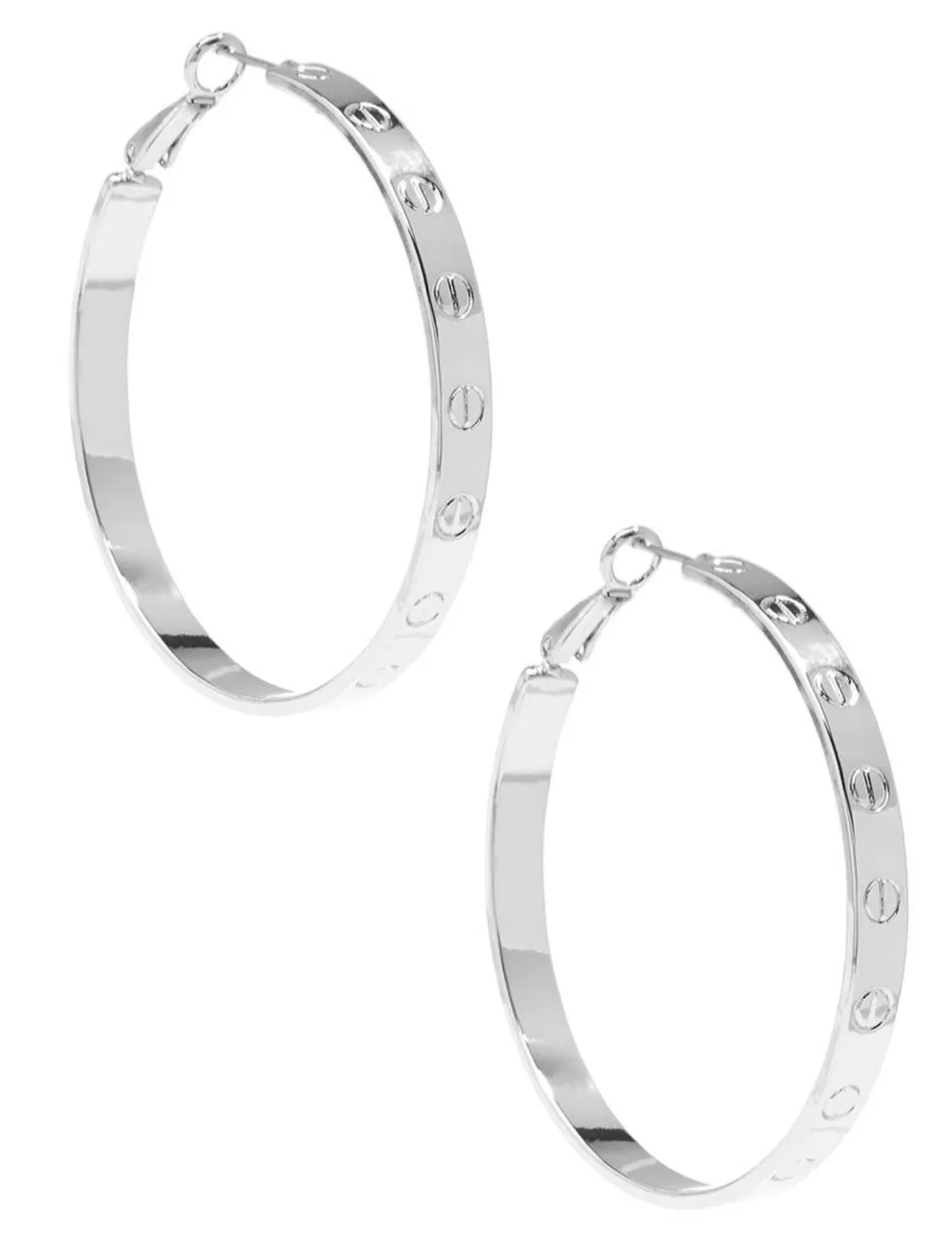 Accessories-Bolted Hoop Earrings