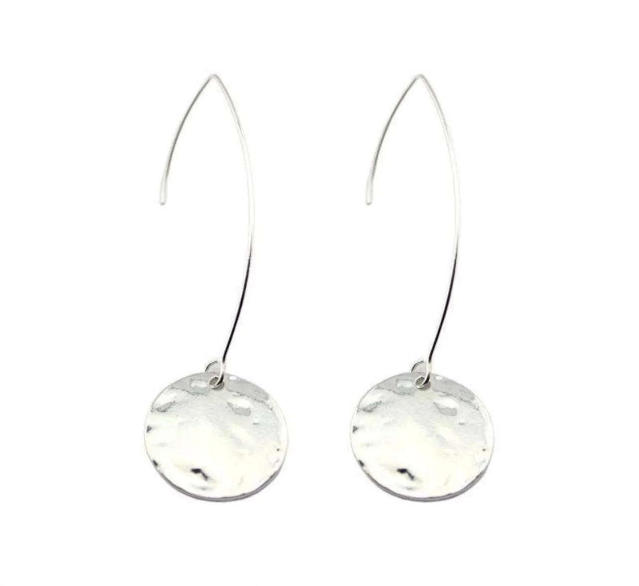 Accessories-Silver Hang Earrings