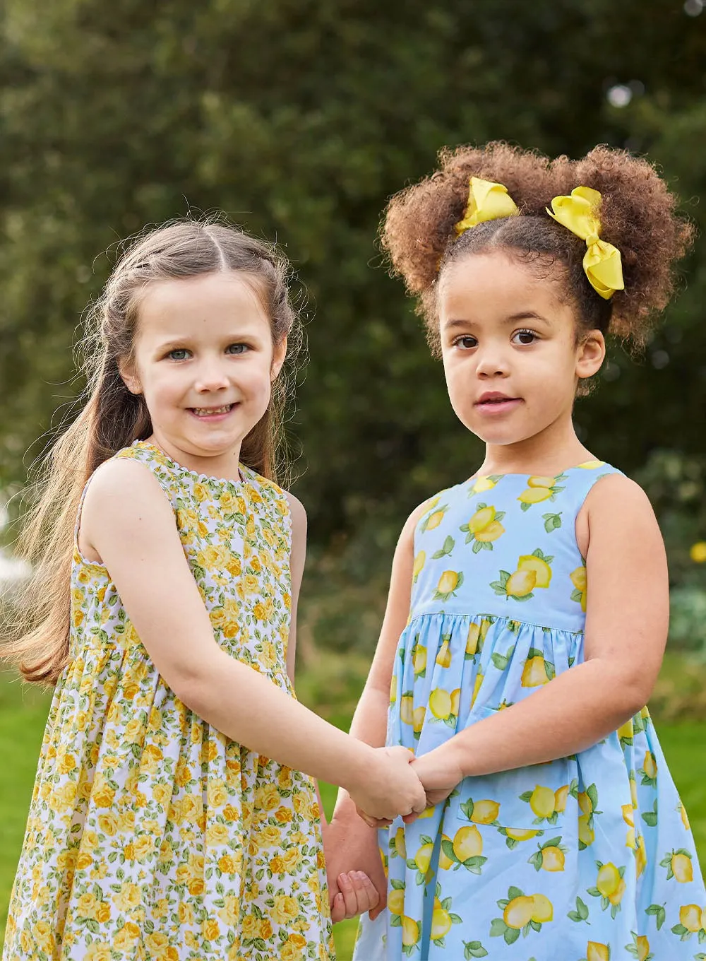 Adelina Summer Dress in Blue Lemon