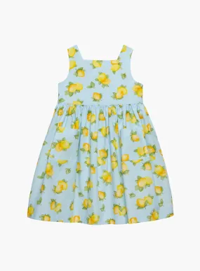 Adelina Summer Dress in Blue Lemon