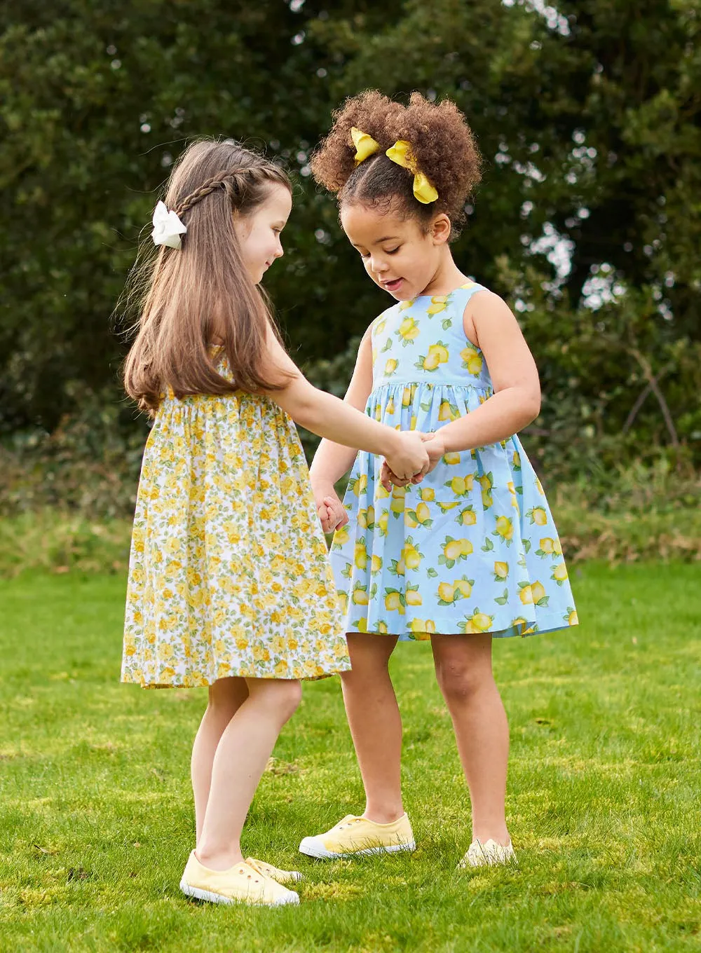 Adelina Summer Dress in Blue Lemon