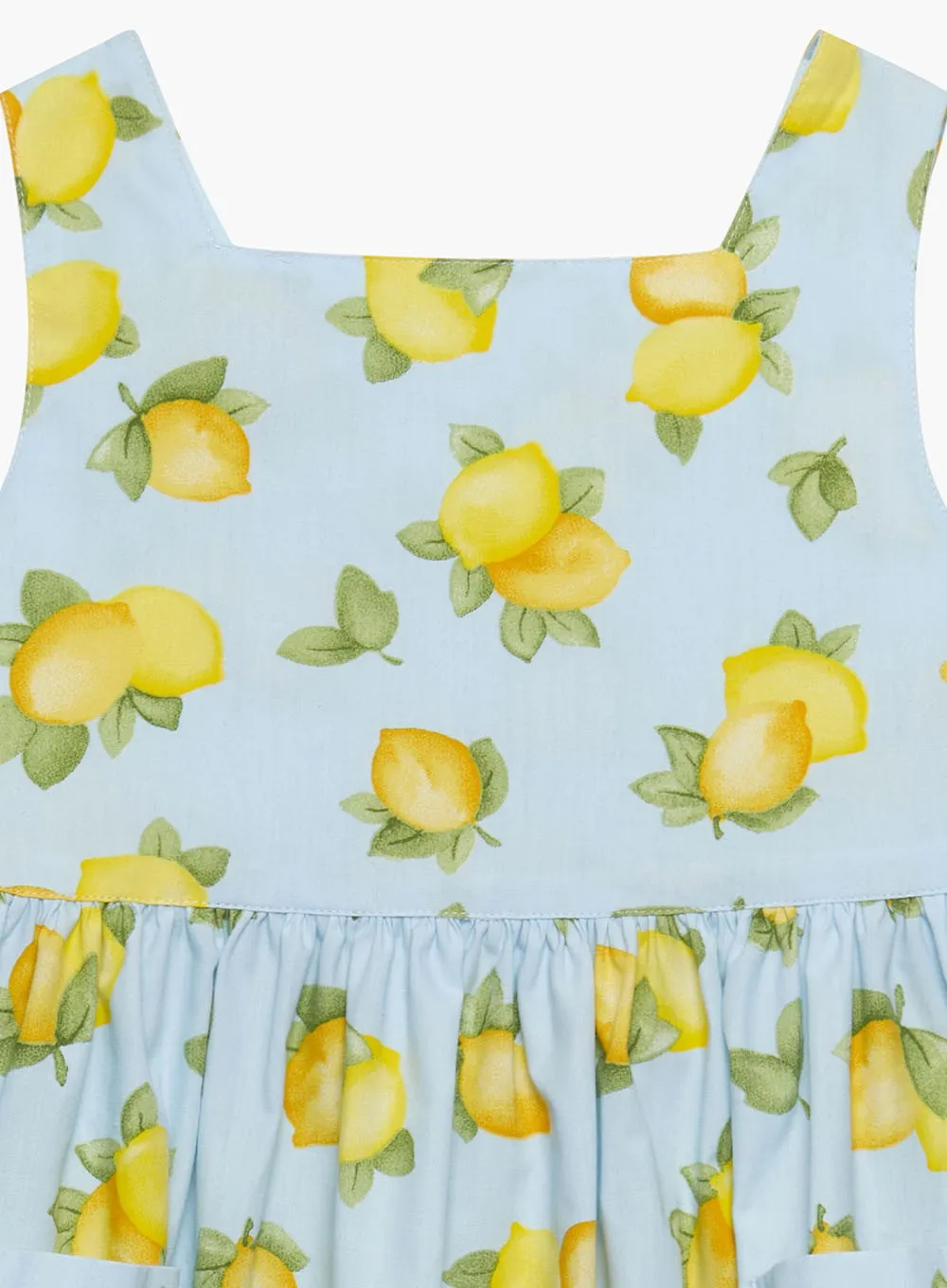 Adelina Summer Dress in Blue Lemon