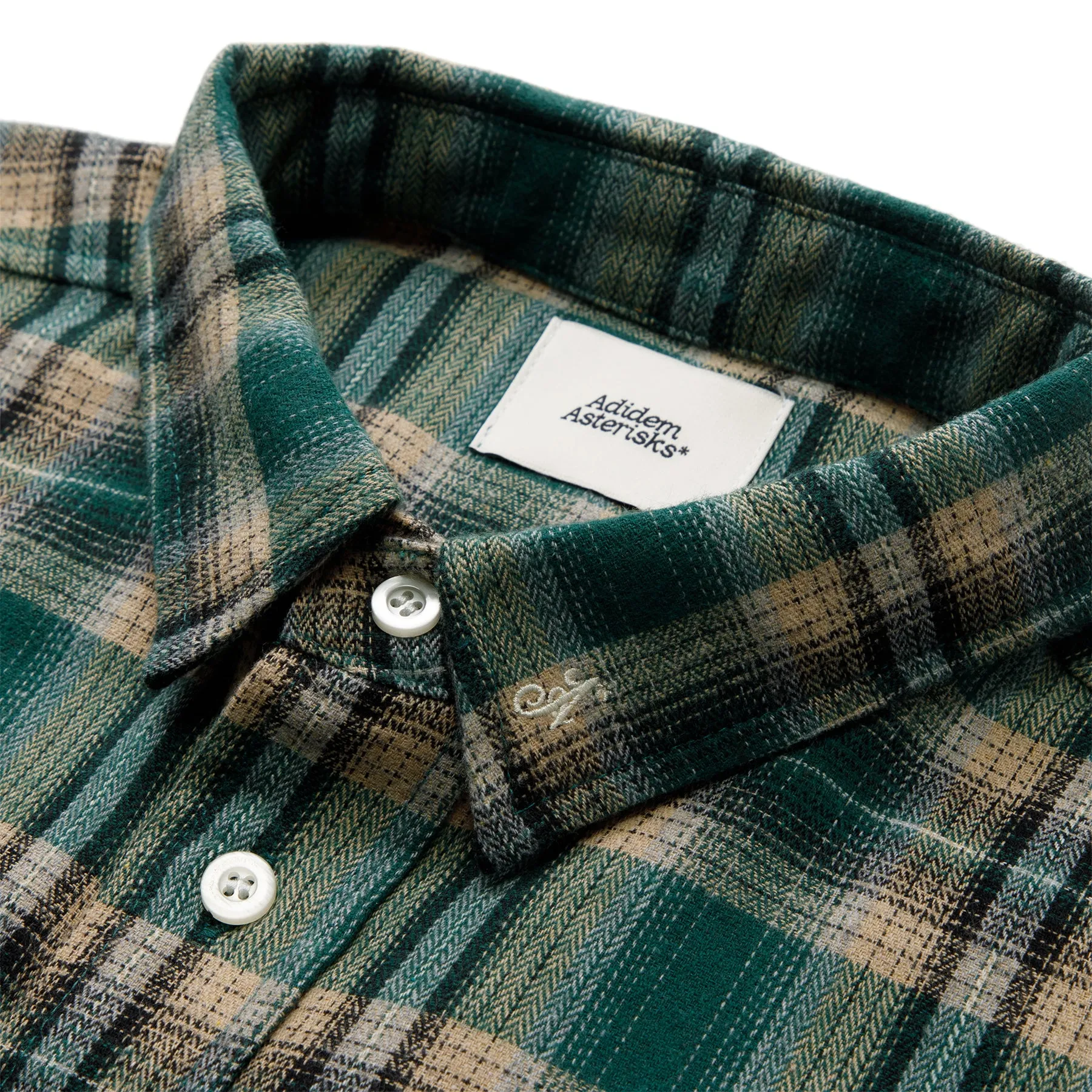 Adidem Asterisks Flannel Shirt (Green Multi)