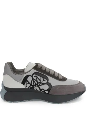 Alexander McQueen men's sprint runner in grey