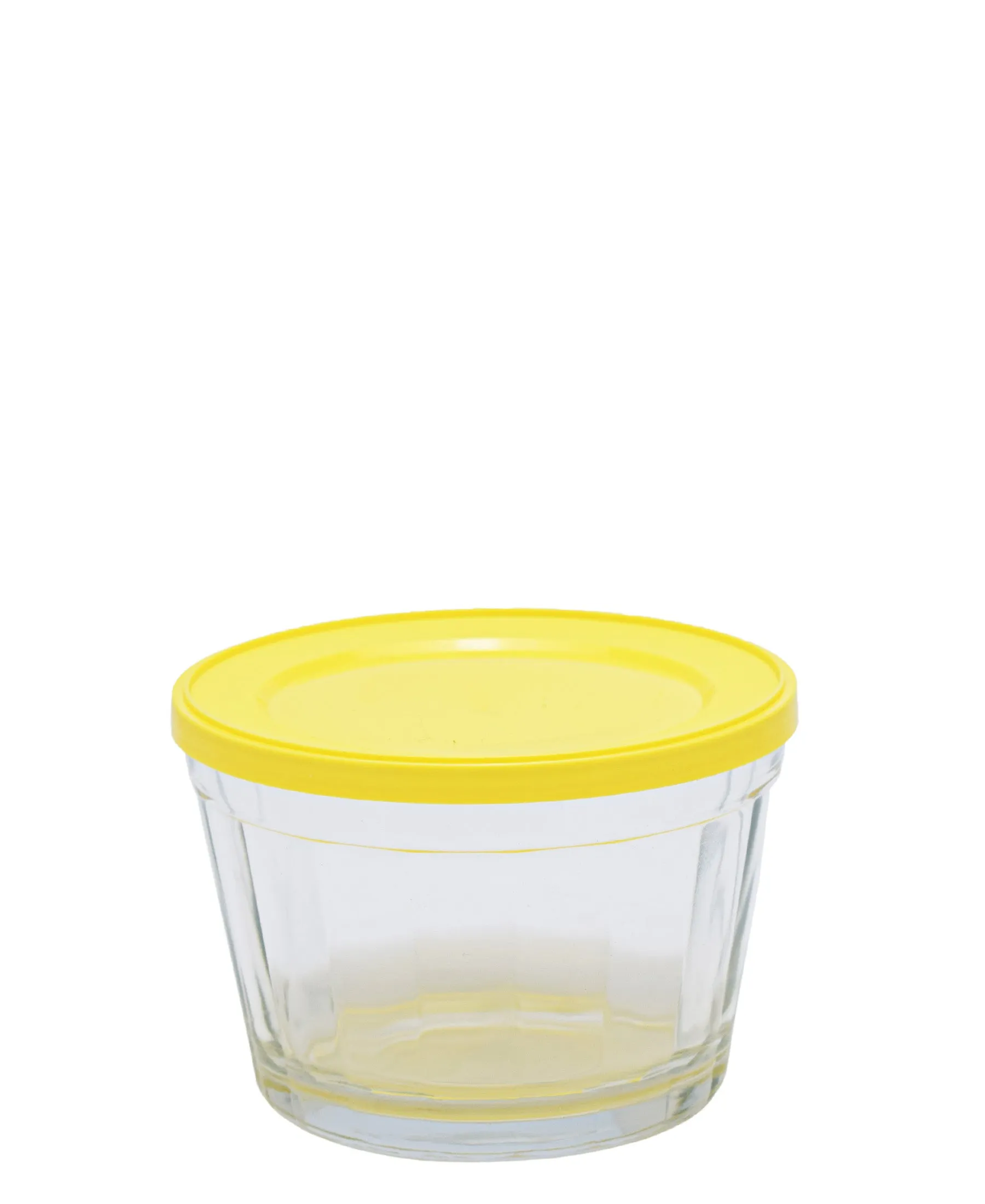 American 150ml Cup Bowl With Plastic Lid - Yellow