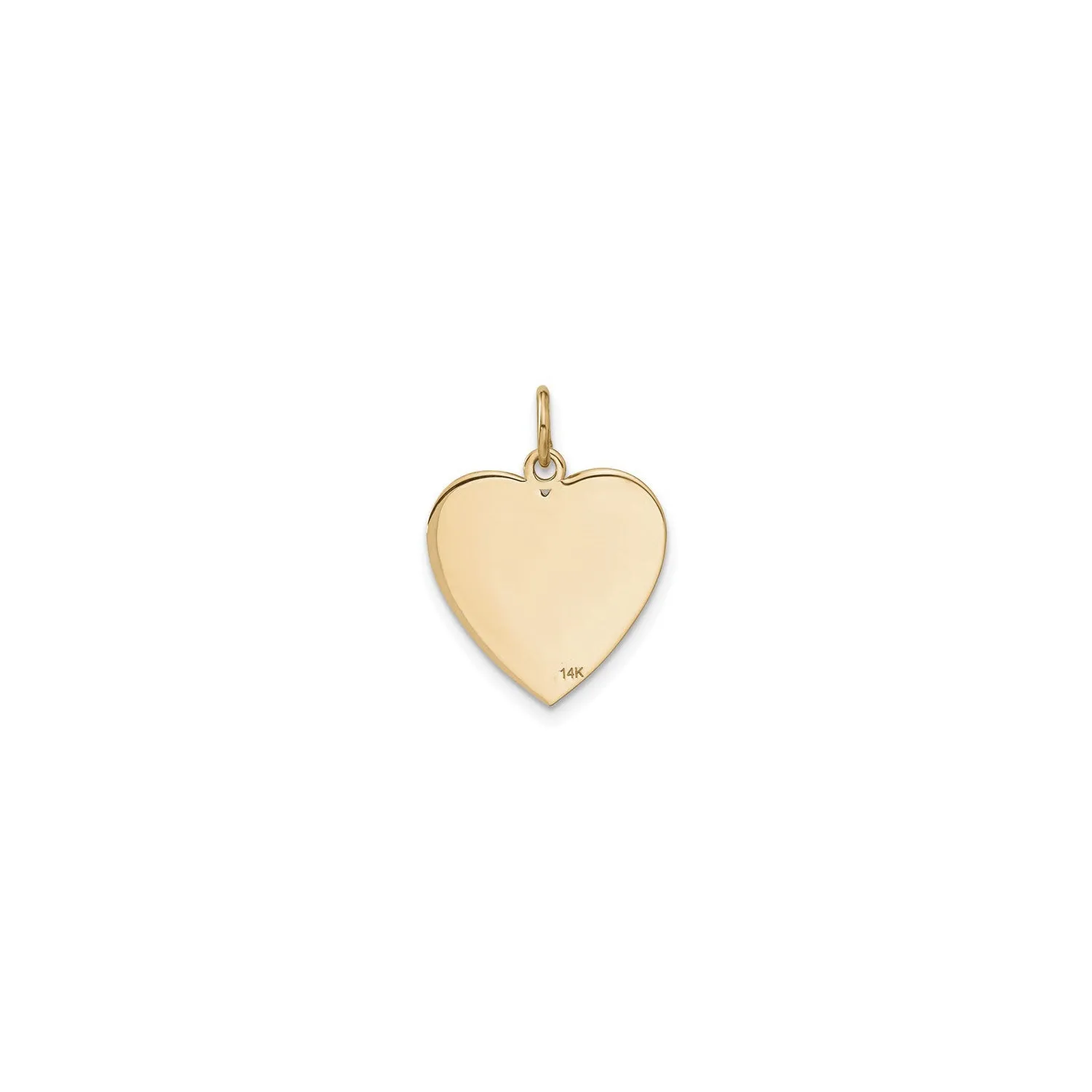 American Flag Heart Pendant (14K)