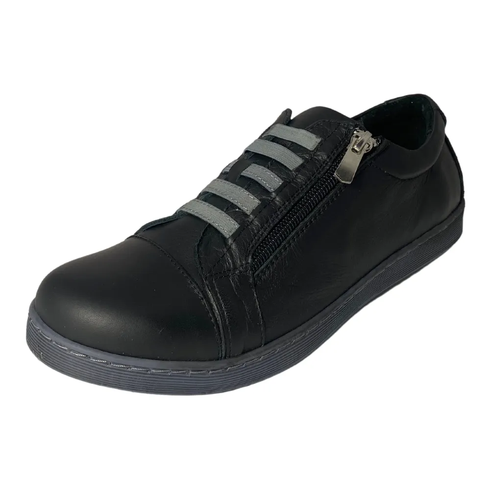 Andrea Conti Jazzy Black/Grey Sneaker (Women's)