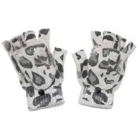 Animal Print Pop Top Glove-Grey