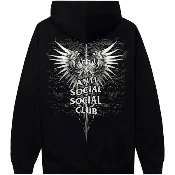 Anti Social Social Club Solace Zip up  Hoodie-Black