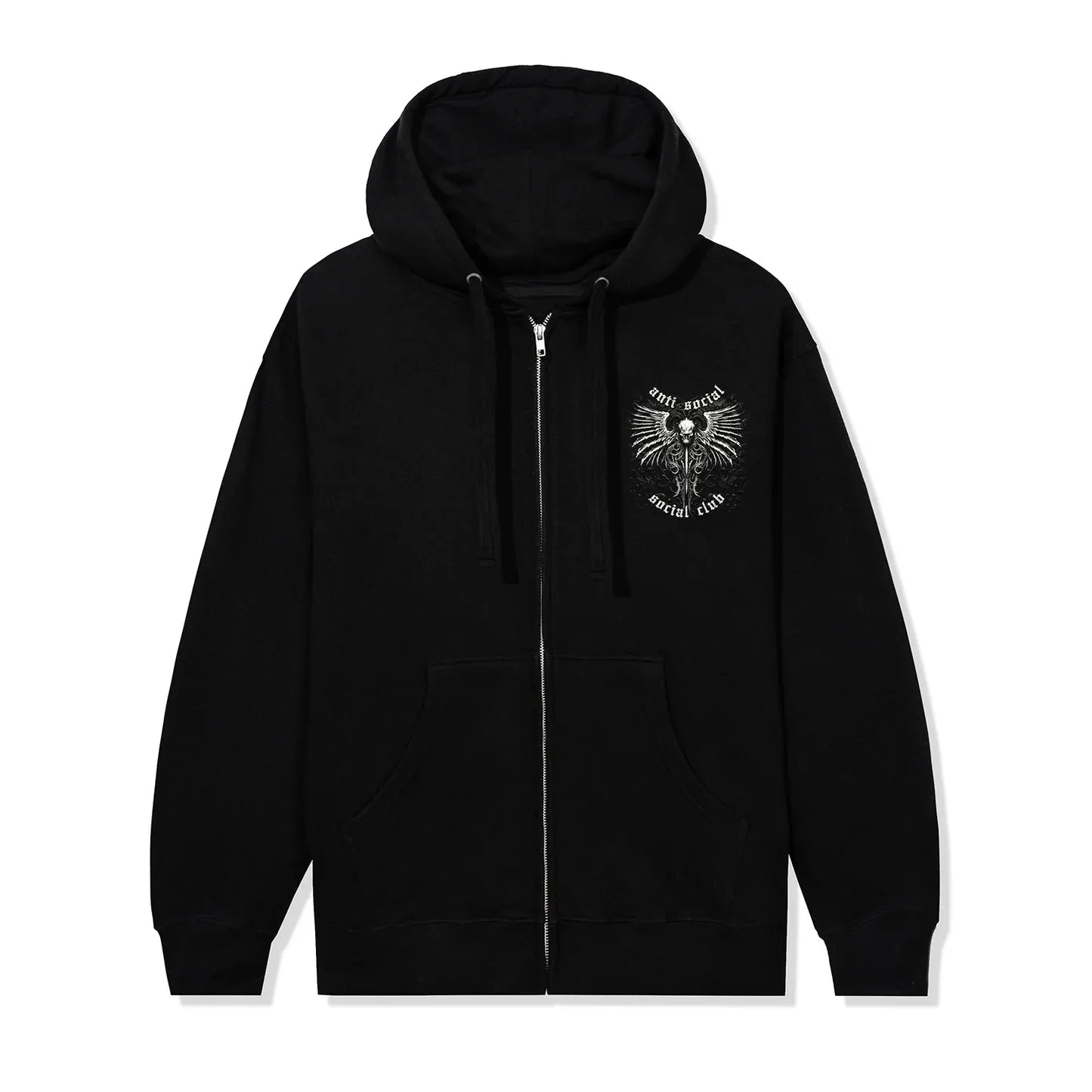 Anti Social Social Club Solace Zip up  Hoodie-Black