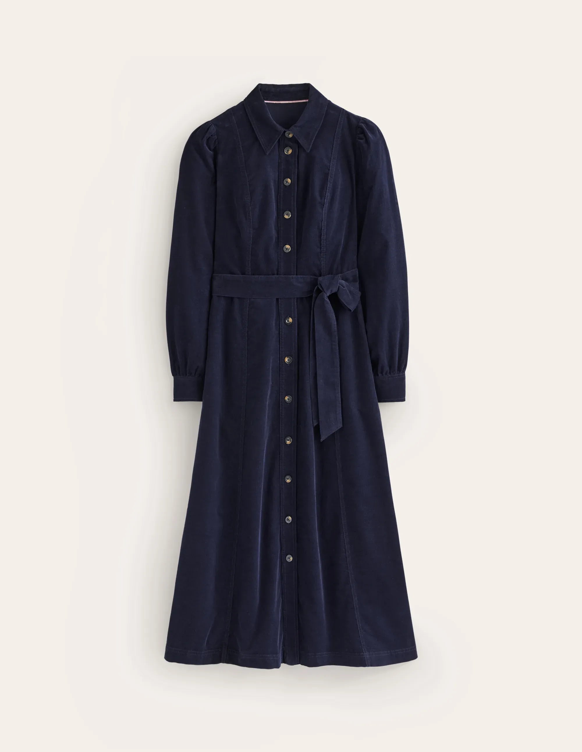 Aubrey Cord Midi Shirt Dress