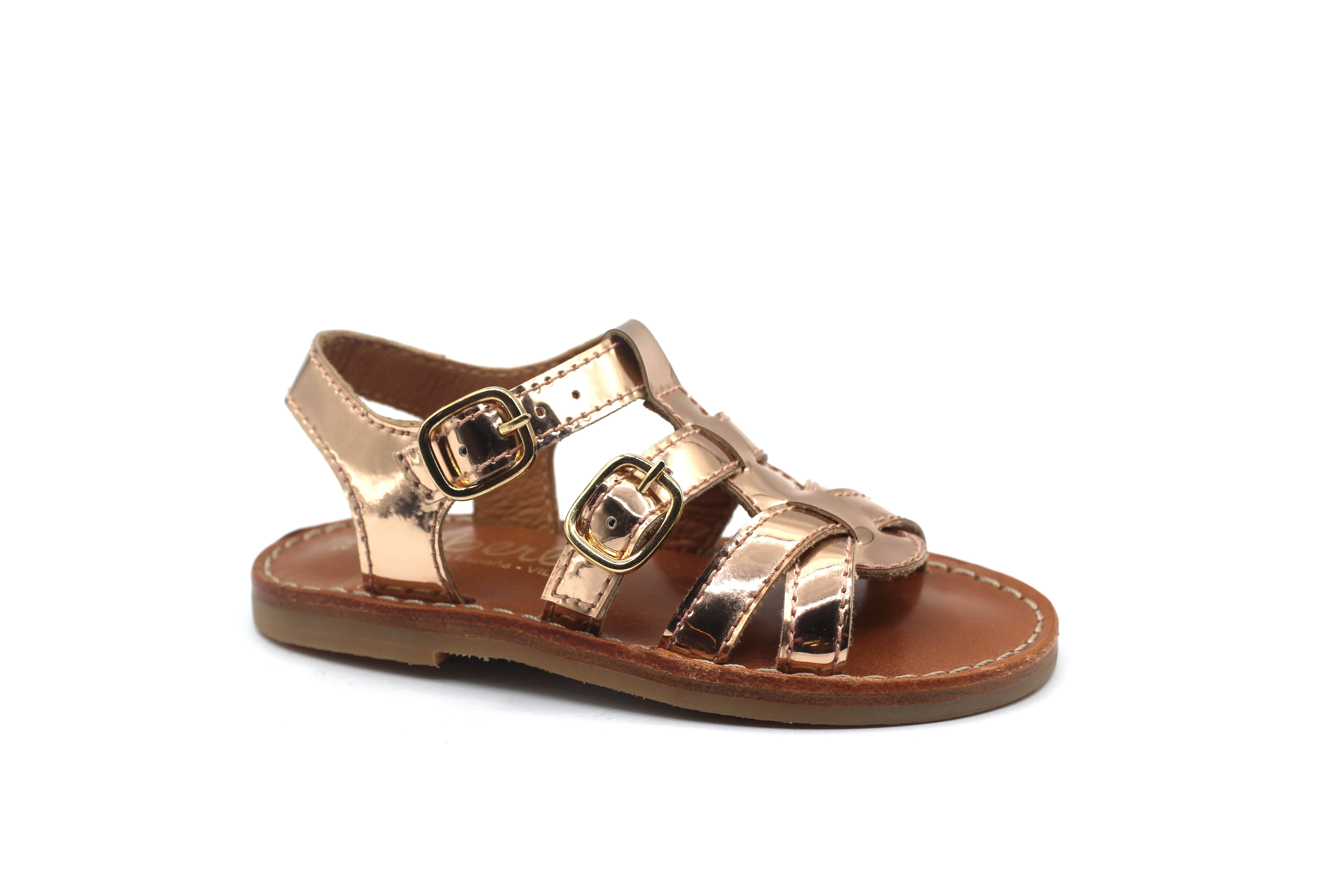 Beberlis Rose Gold Buckle Sandal