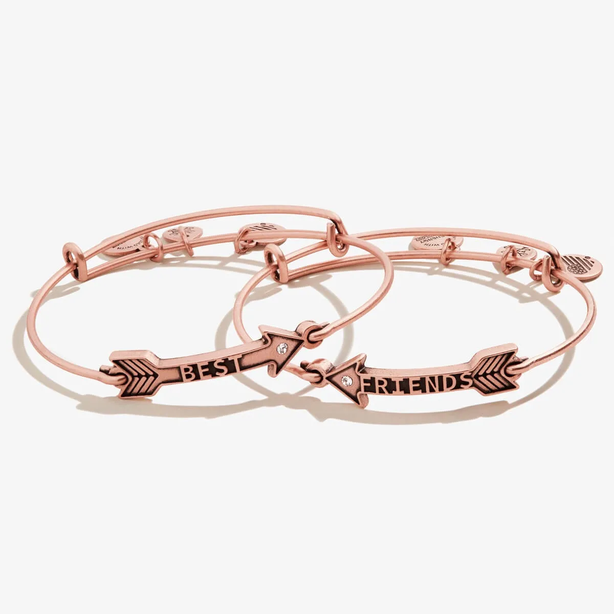 Best Friends Arrow Charm Bangles, Set of 2