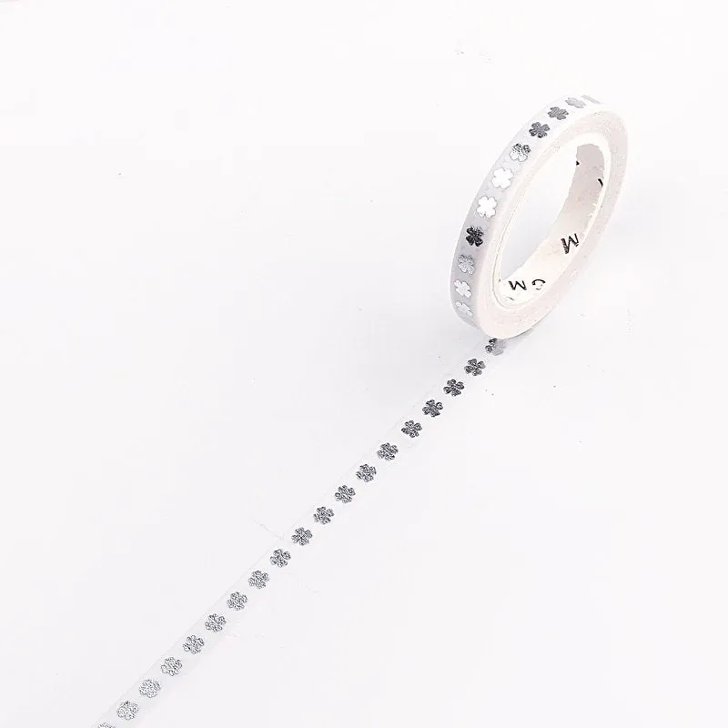 BGM Silver Clover Washi Tape