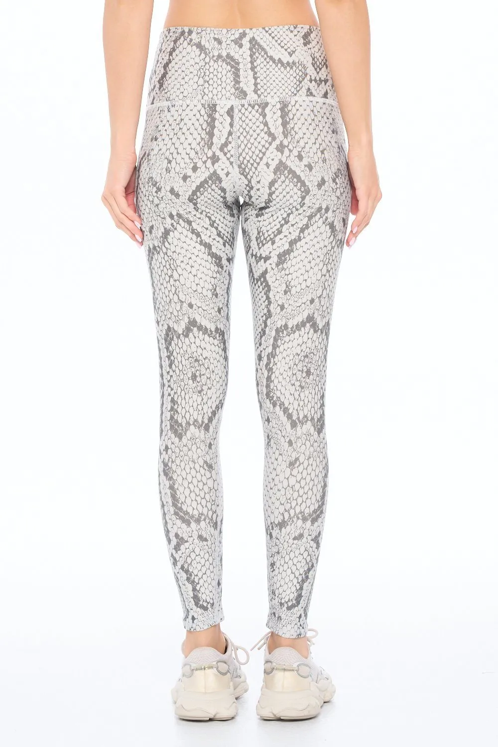 Brianna - Glacier Grey Snake Skin Full-Length (High-Waist)