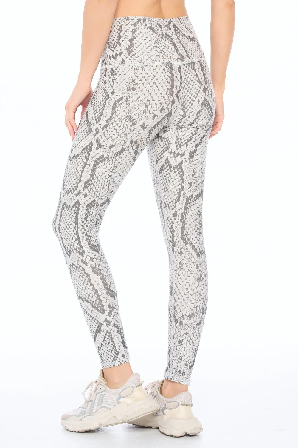 Brianna - Glacier Grey Snake Skin Full-Length (High-Waist)