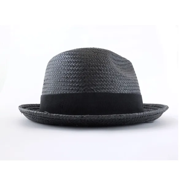 Brixton- Castor Straw Hat - Black/Black