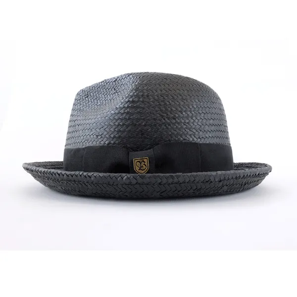 Brixton- Castor Straw Hat - Black/Black