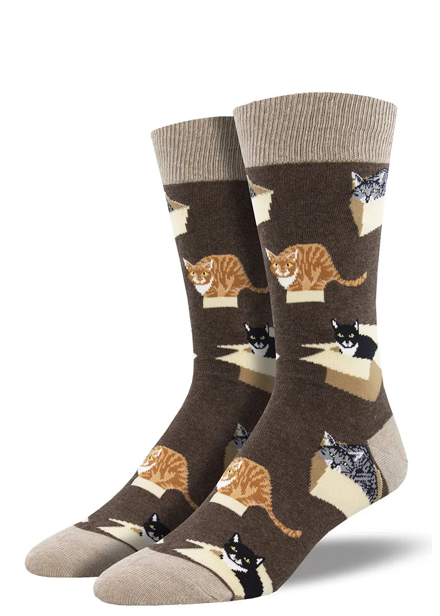 Cats in Boxes Men's Socks