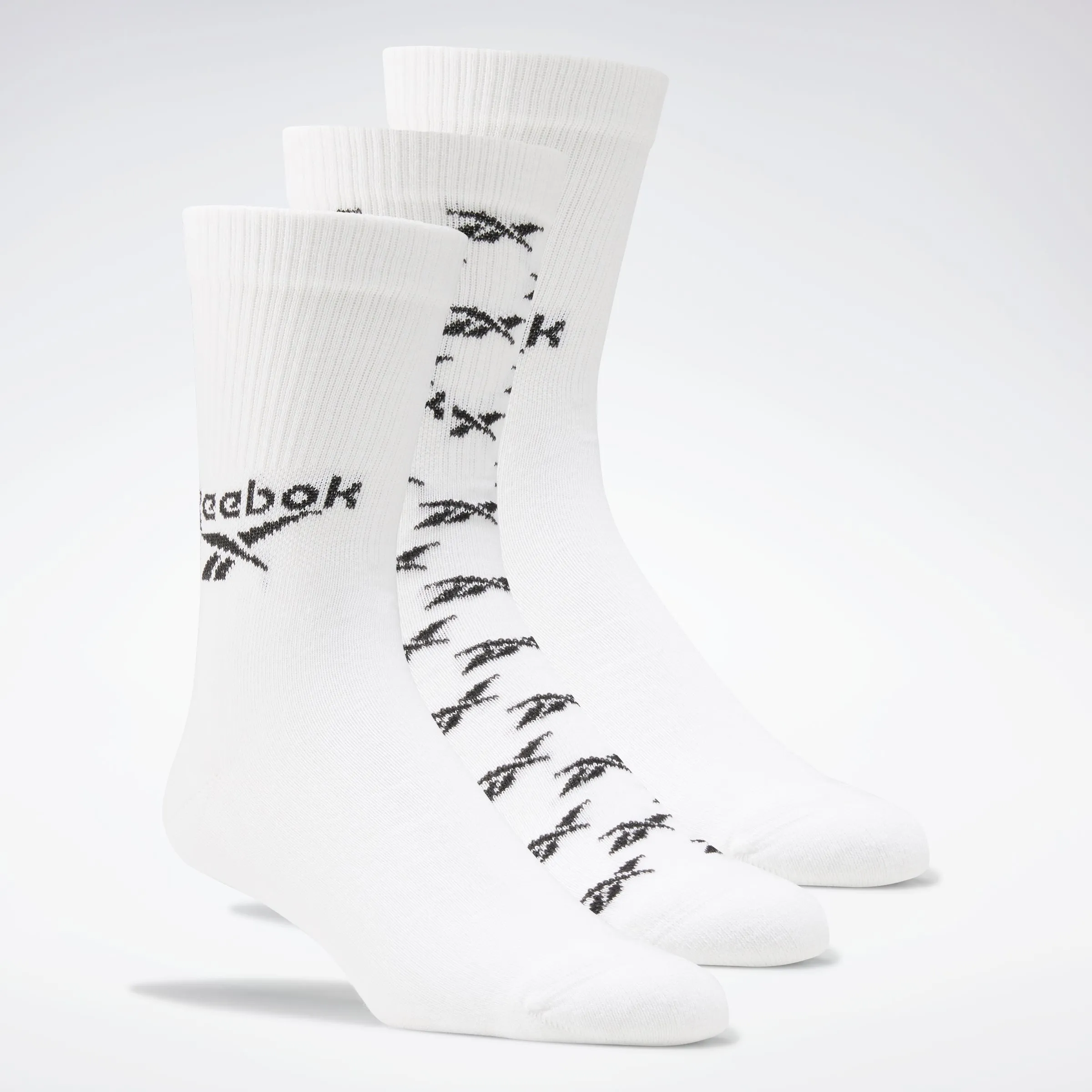 Classics Fold-Over Crew Socks 3 Pairs White