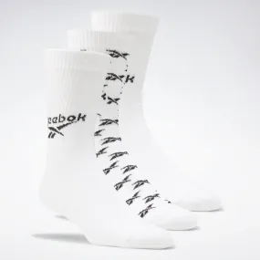 Classics Fold-Over Crew Socks 3 Pairs White