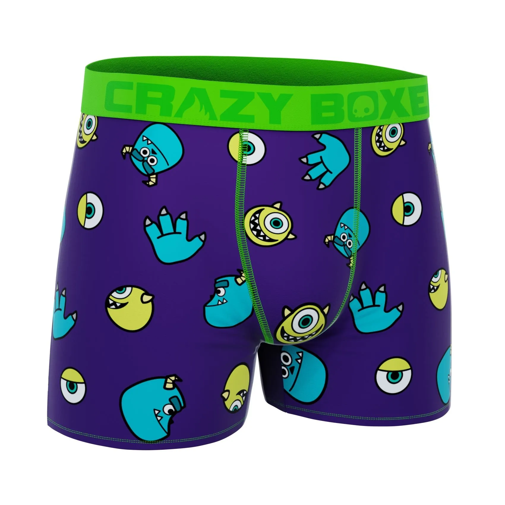 CRAZYBOXER Disney Monsters Purple Men's Boxer Briefs