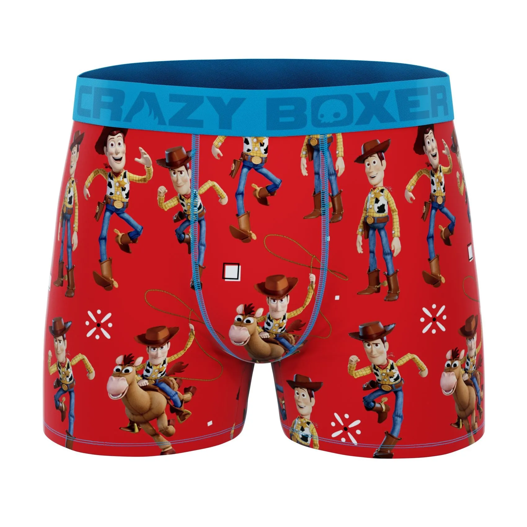 CRAZYBOXER Disney Toy Story Woody   Lighting buzz Men's Boxer Briefs (2 pack)