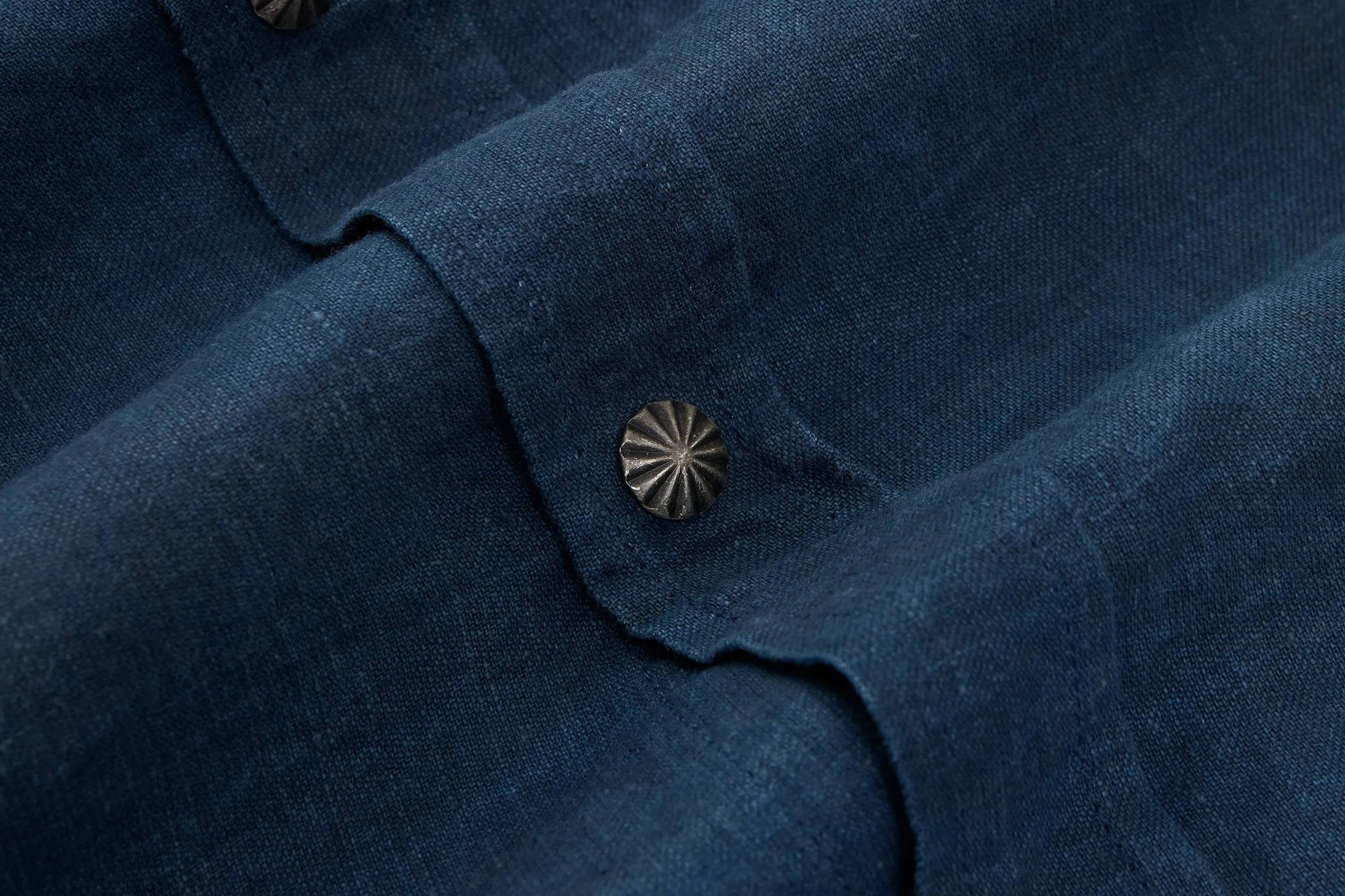 Crosscut Western ~ Indigo/Iron Dye Hemp