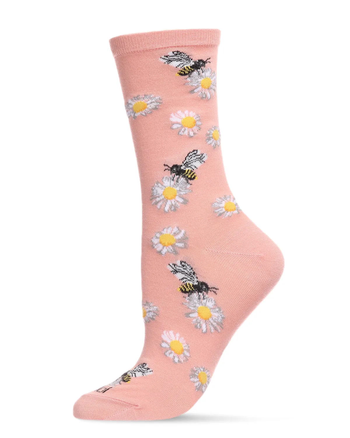 Daisy Bees Bamboo Blend Crew Sock