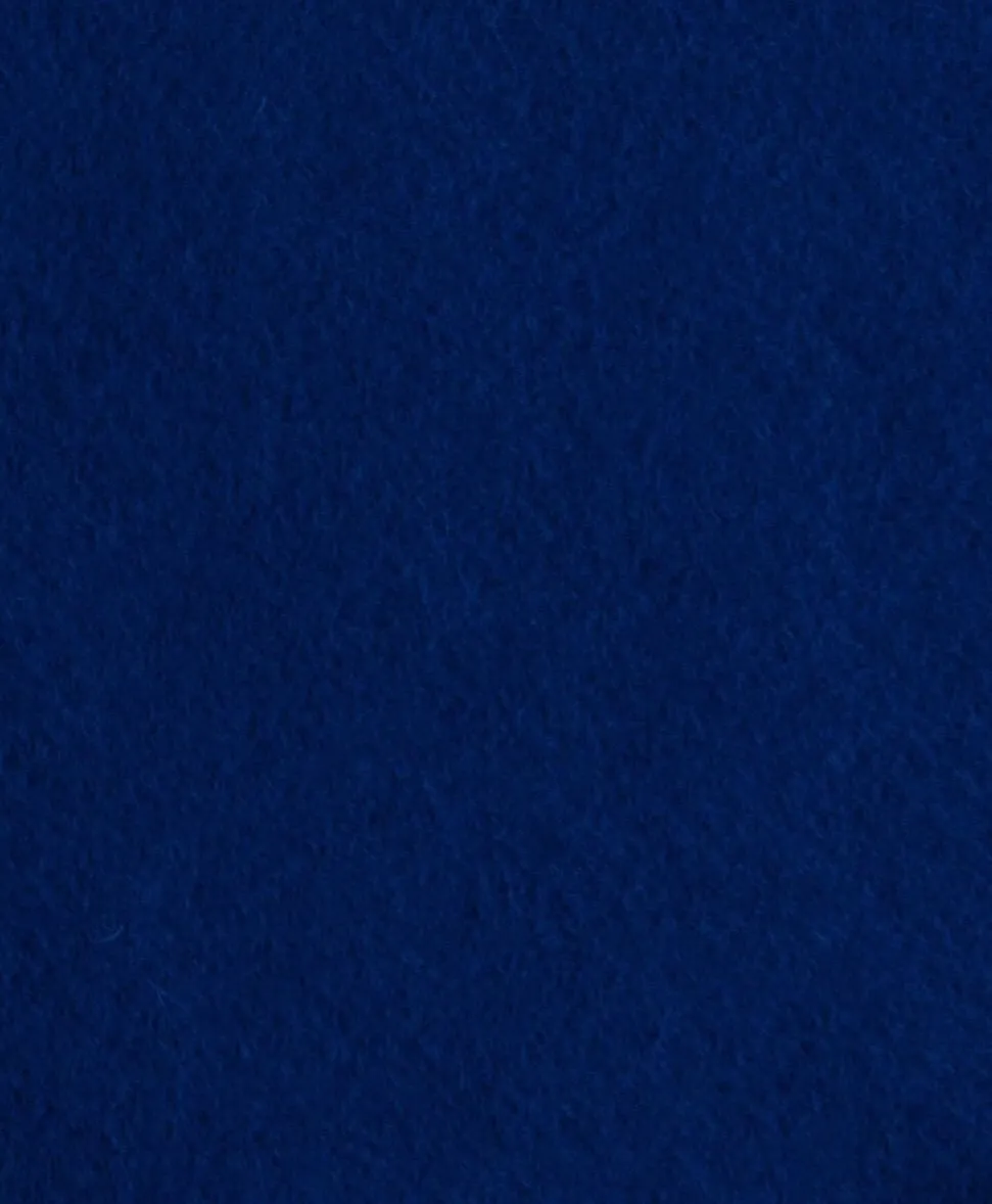 Designer Wool Woven Fabric Made In Italy Sold By The Yard- Jewel Blue