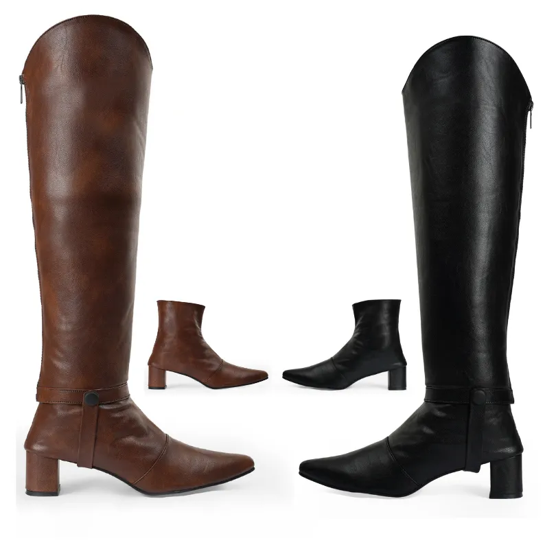 DEUX Changeable Boots Brown