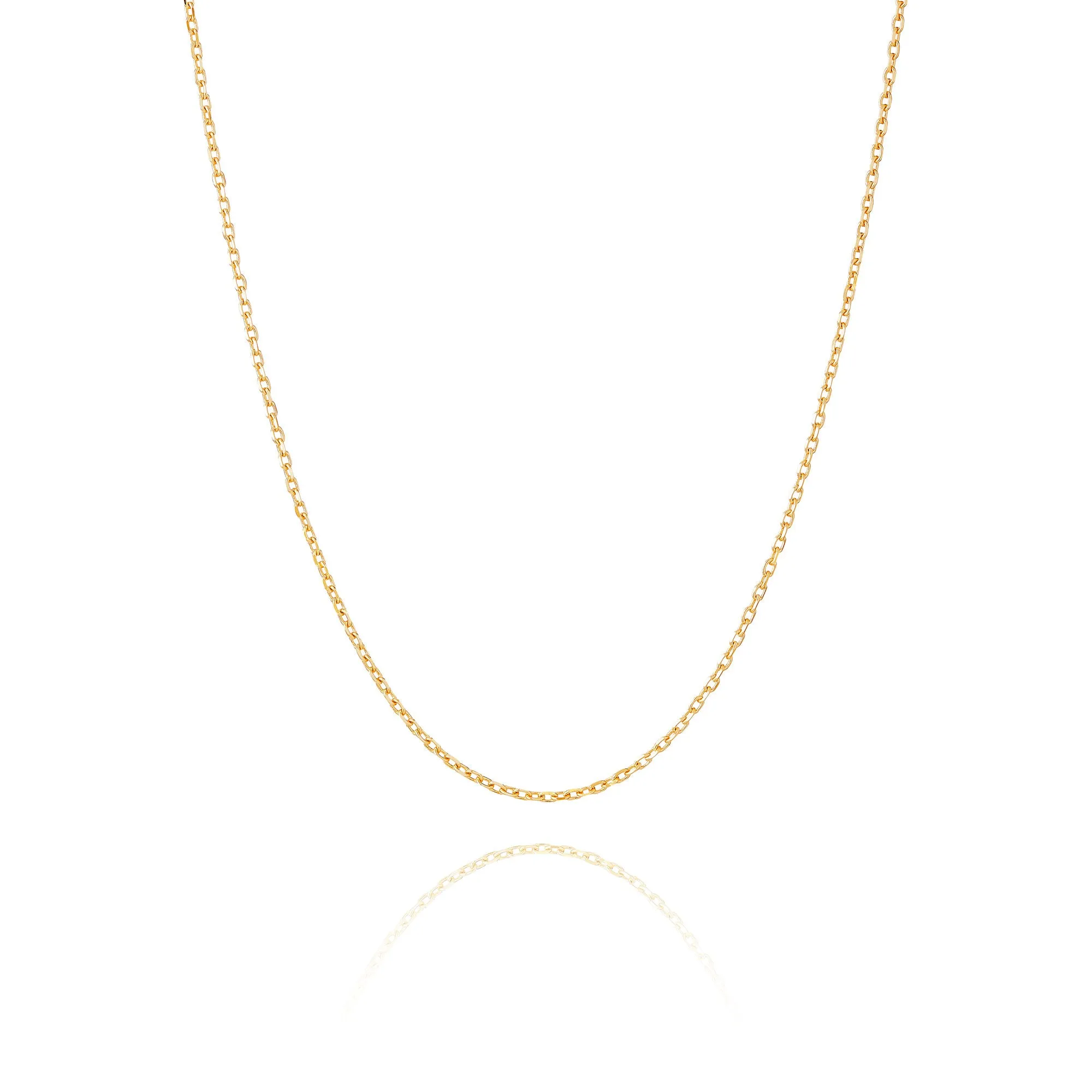 Diamond Cut Cable Chain 18kt Yellow Gold