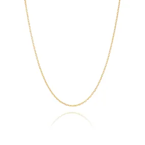 Diamond Cut Cable Chain 18kt Yellow Gold