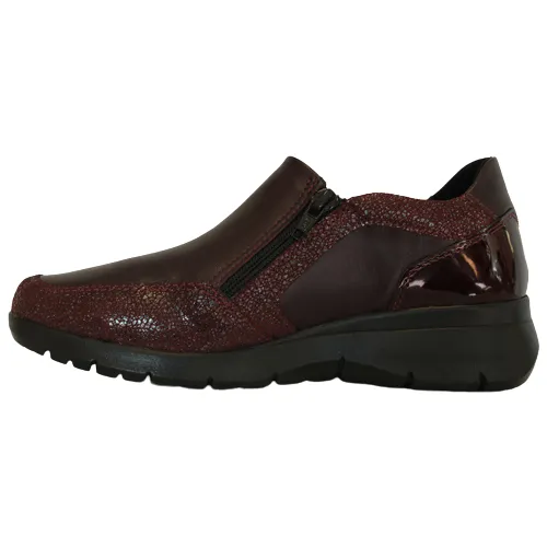 Dubarry Low Wedge Shoes - Jackie - Burgundy