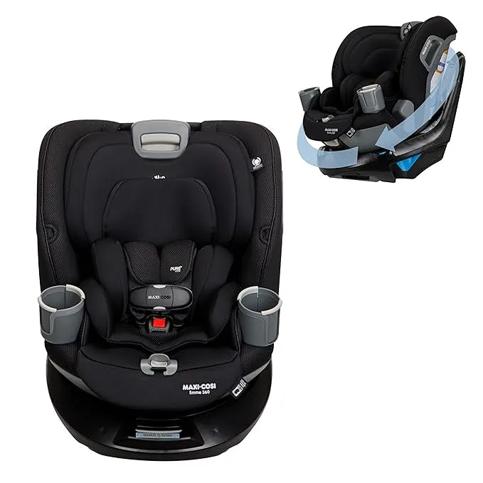 Emme 360 All-in-One Convertible Car Seat - Midnight Black