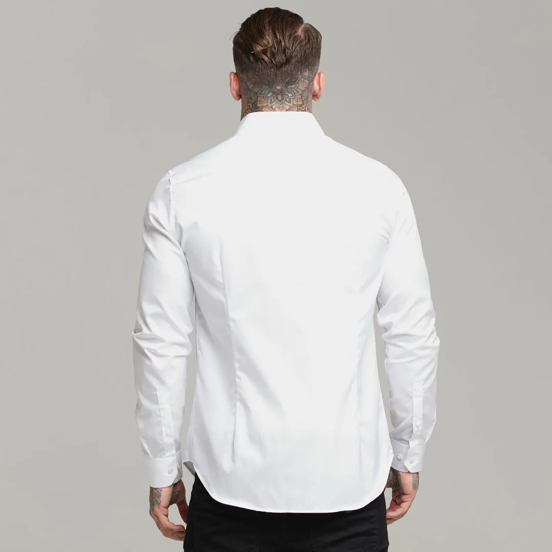 Father Sons Classic White Twill Cutaway Collar - FS599