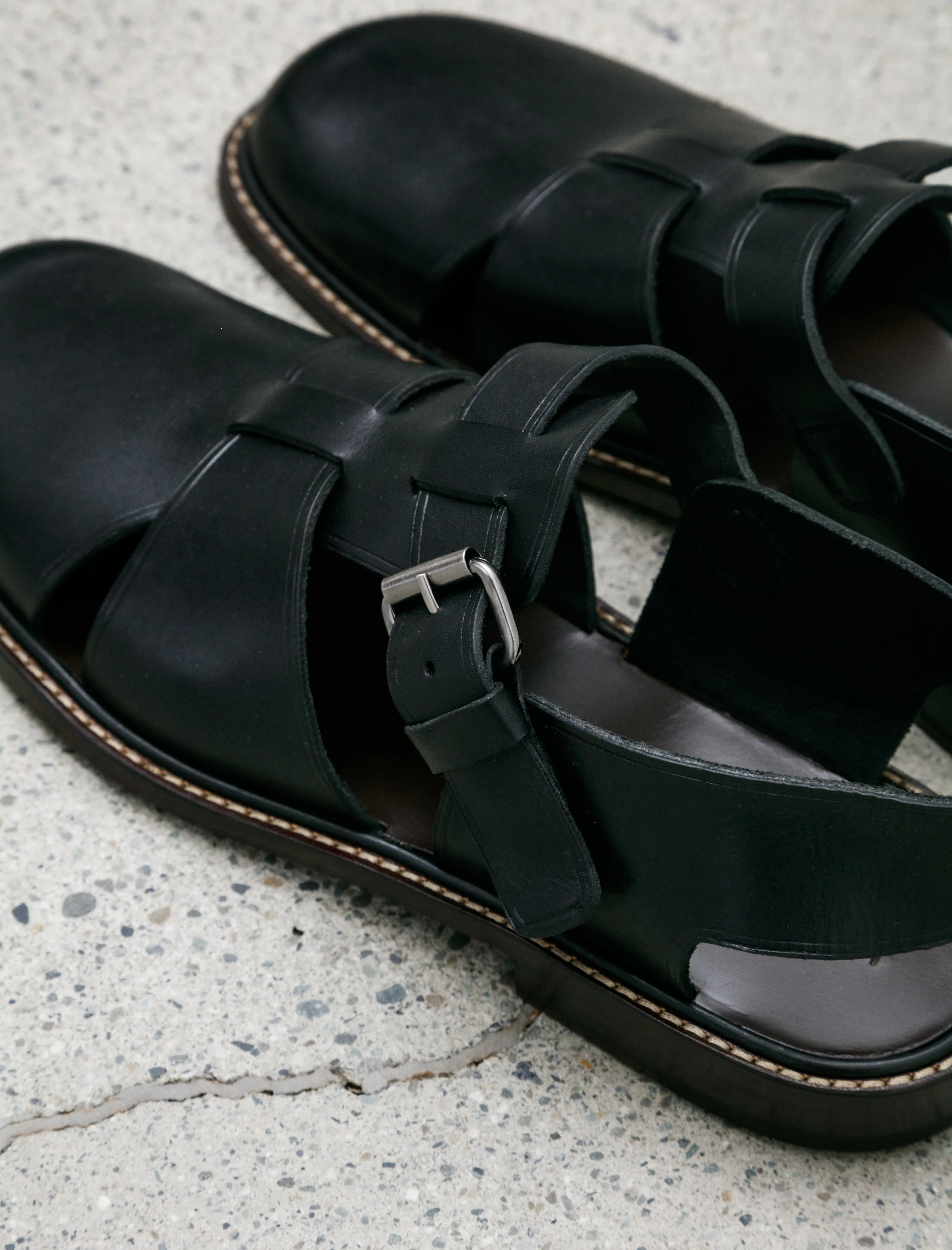 Fisherman Sandals Black