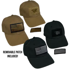 FlexFit Trident Hat with Velcro Flag Patch