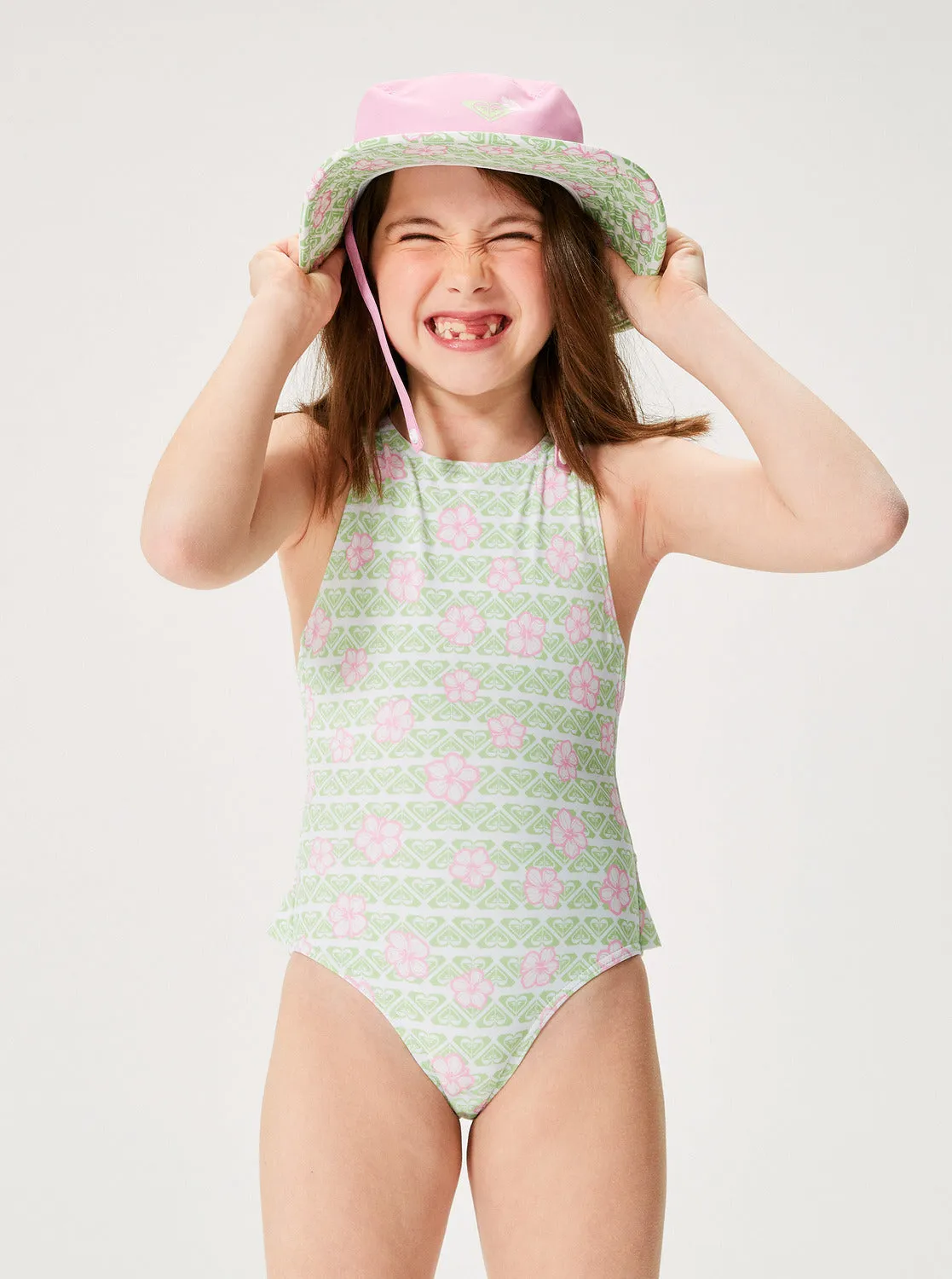 Girls 2-7 Hibiline One-Piece Swimsuit - White Hibline