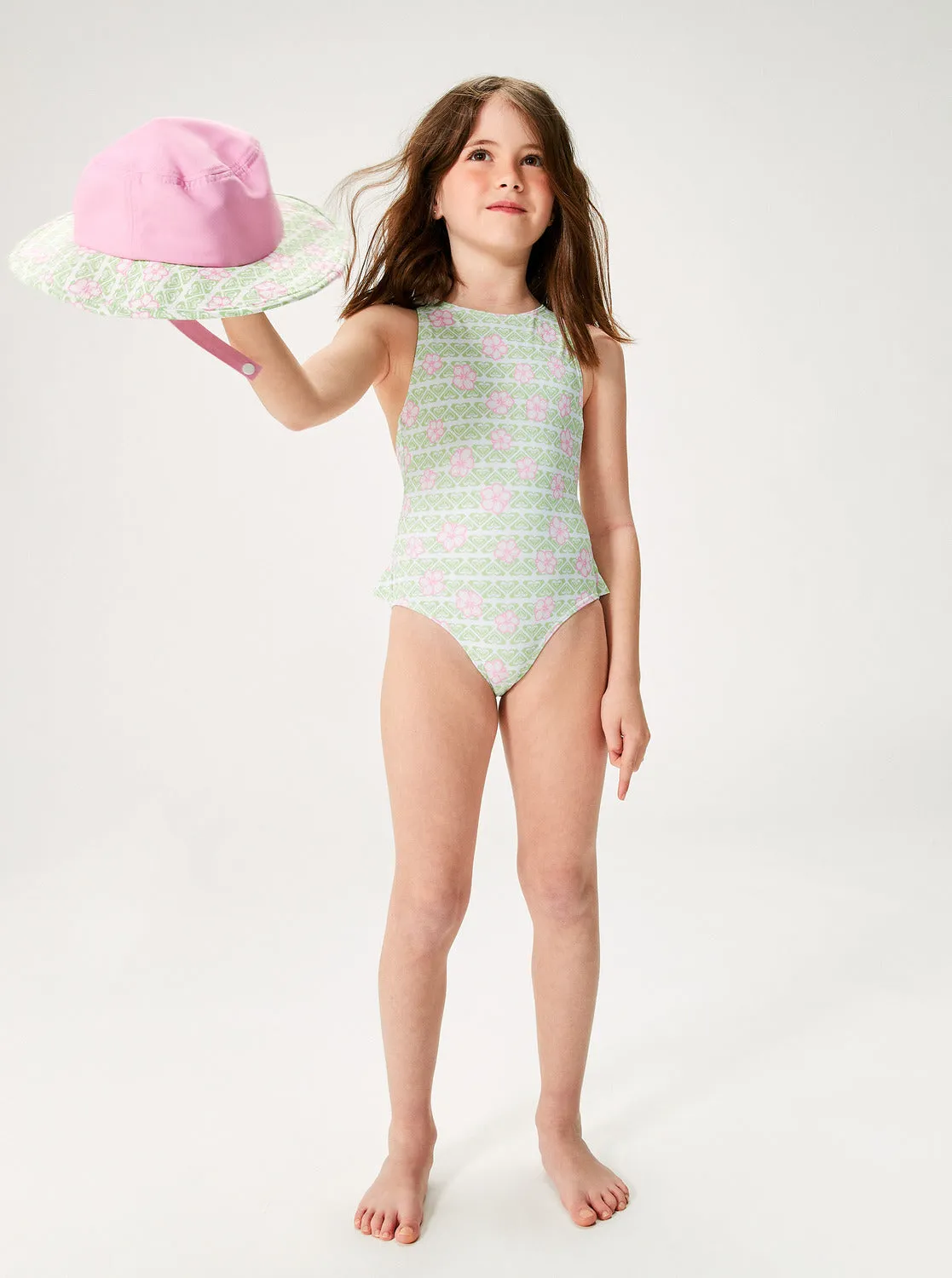 Girls 2-7 Hibiline One-Piece Swimsuit - White Hibline