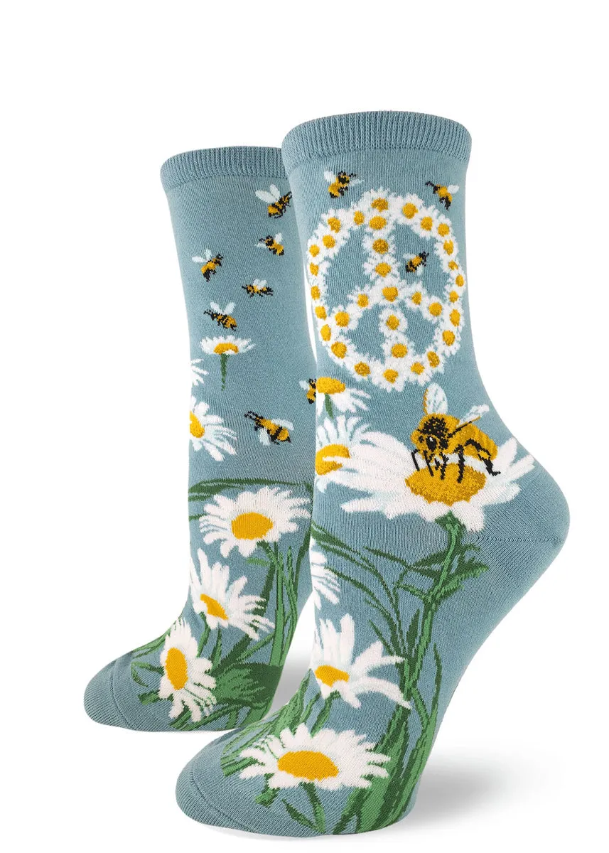 Give Bees a Chance Women's Crew Socks