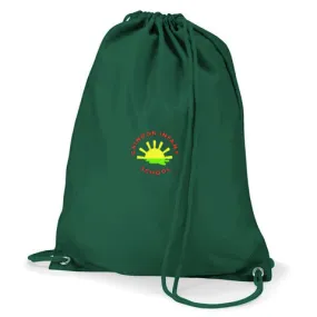 Grindon Infant School Green Gym Bag