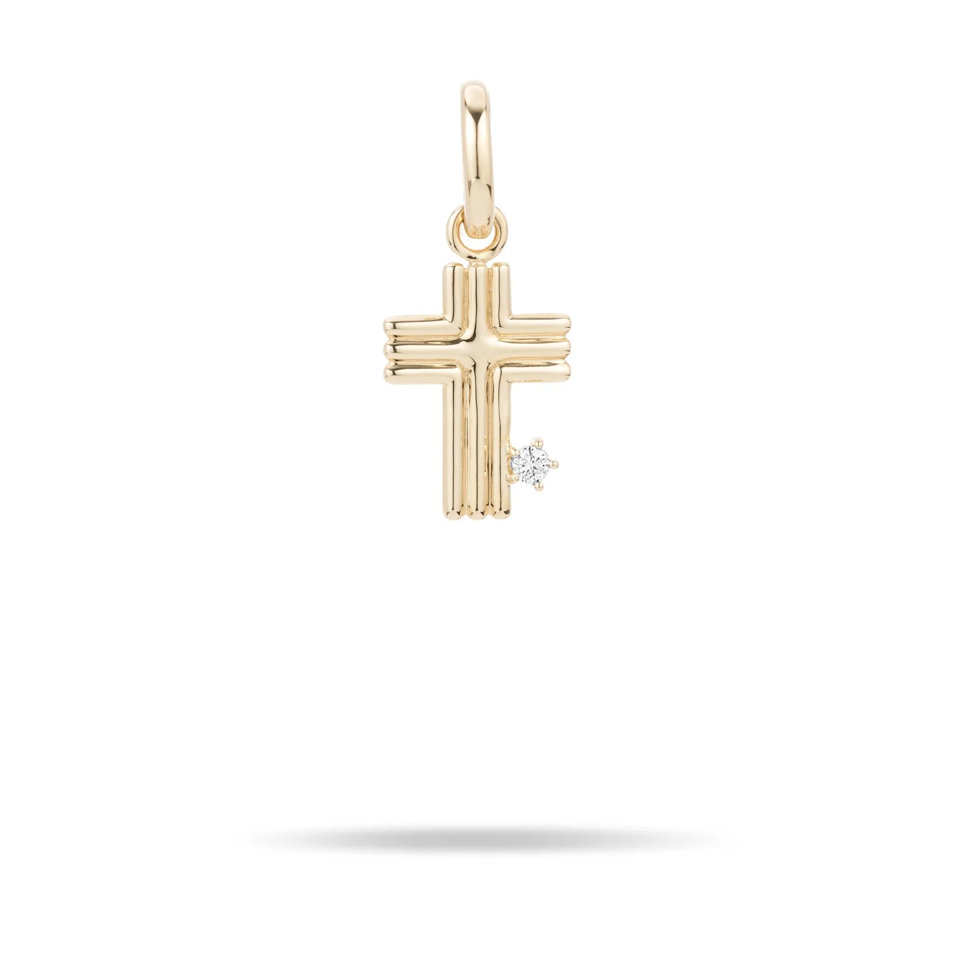 Groovy Cross Hinged Charm