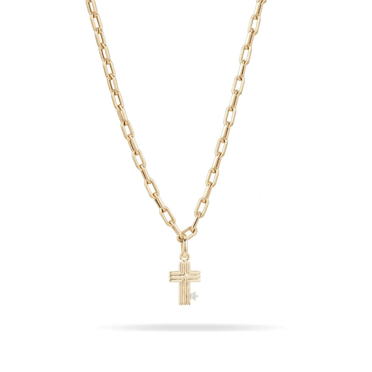 Groovy Cross Hinged Charm