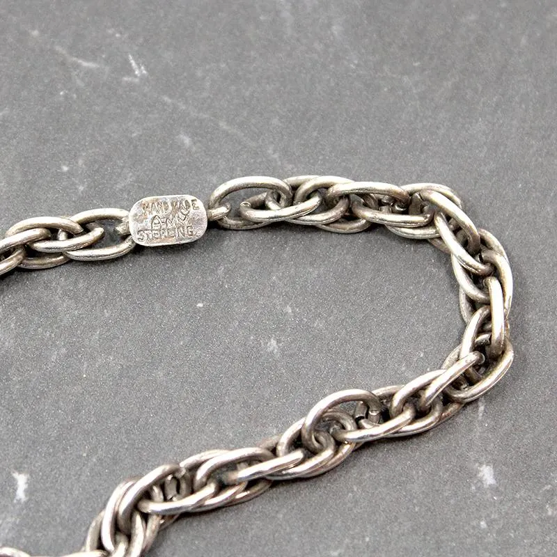 Handsome Handmade Sterling Silver Chain