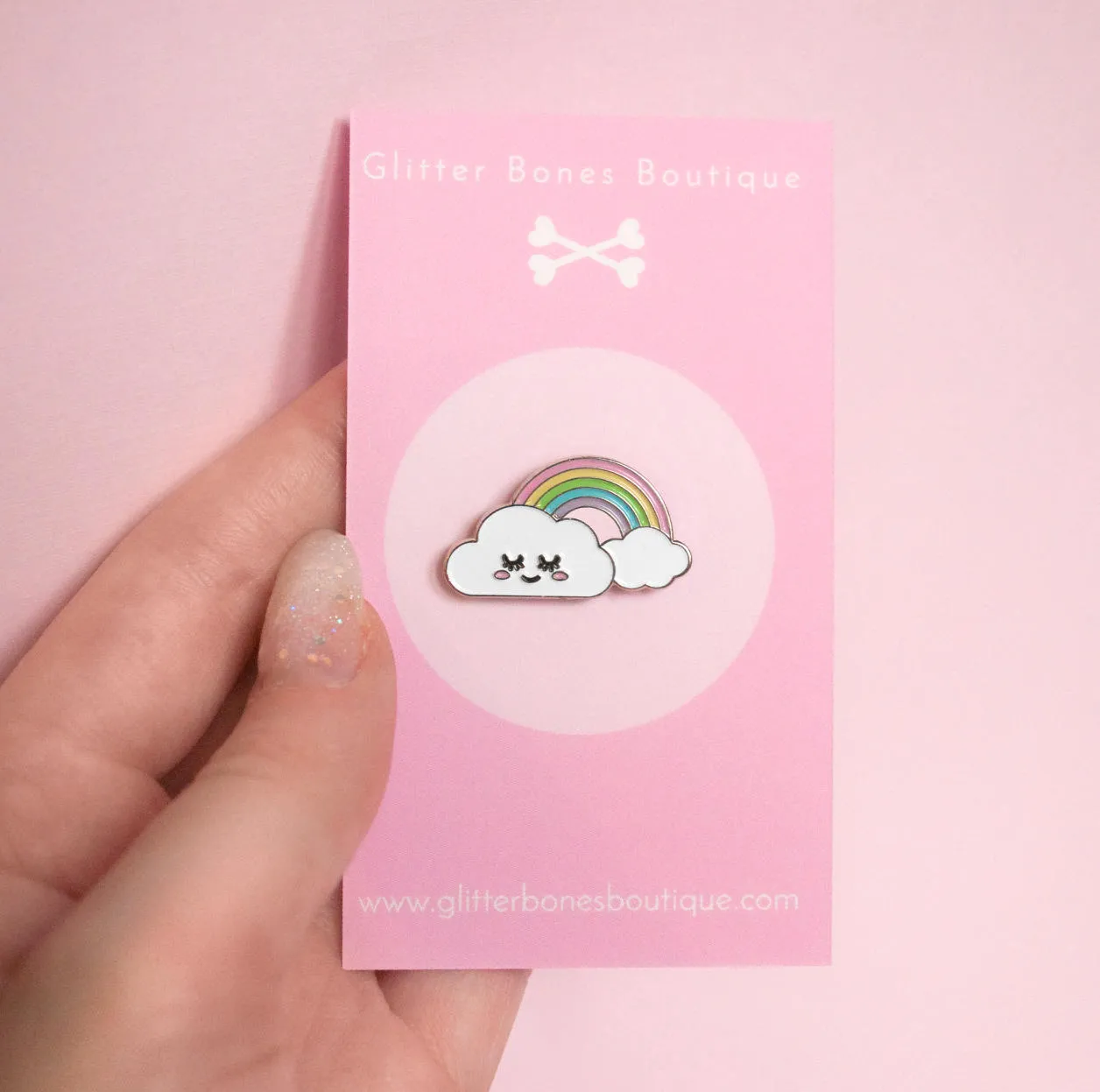 Happy Cloud Rainbow Pin