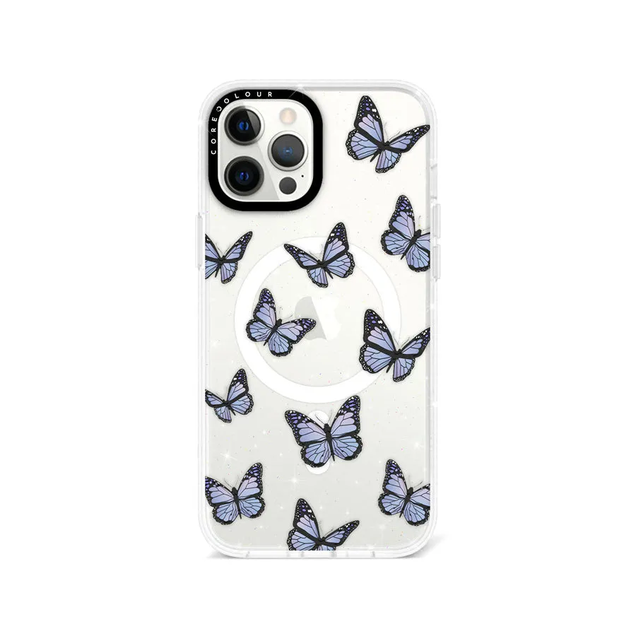 iPhone 12 Pro Butterfly Kiss Glitter Phone Case Magsafe Compatible